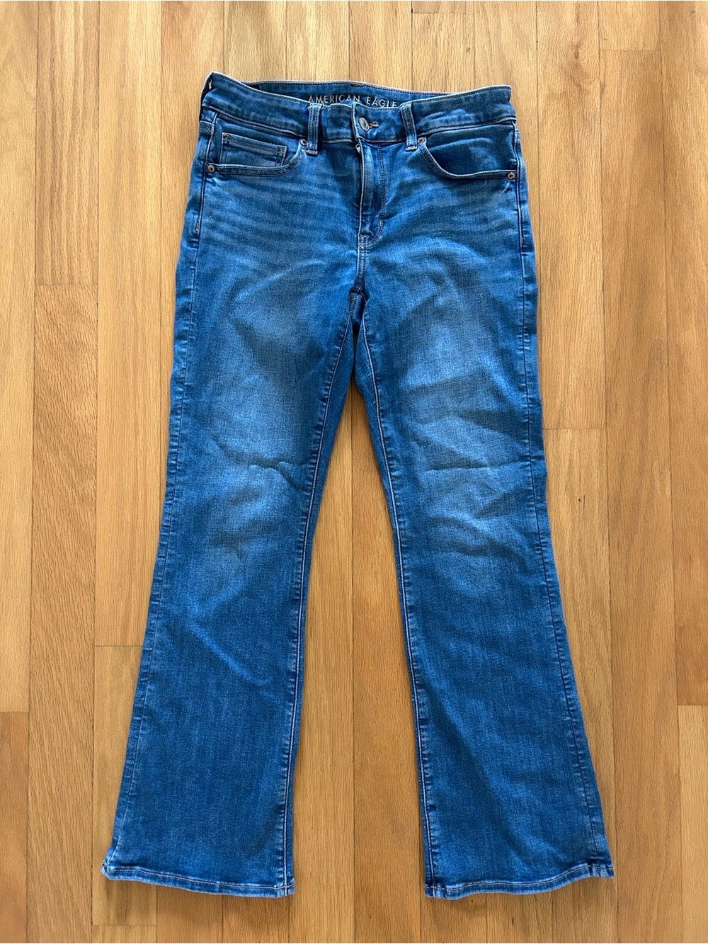 American Eagle Outfitters Women's Kick Boot Next Level Stretch Jeans 6 Short